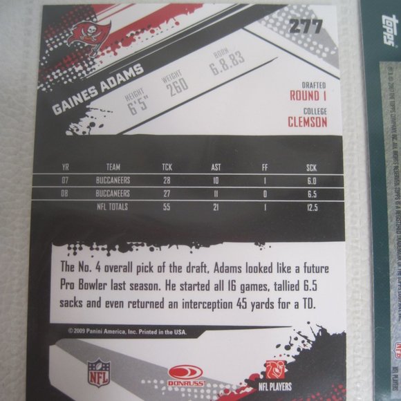 Lot Of 8 Tampa Bay Buccaneers NFL Player Cards - Picture 12 of 12